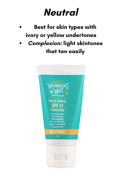 Tinted Mineral Sunscreen Neutral SPF31, 1oz