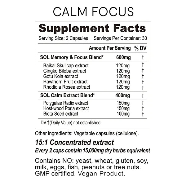 Calm Focus, 60ct - Image 3