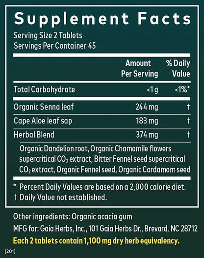 Natural Laxative, 90 tablets - Image 2
