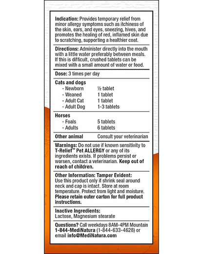 T-Relief Pet Allergy Tablets, 90ct - Image 3