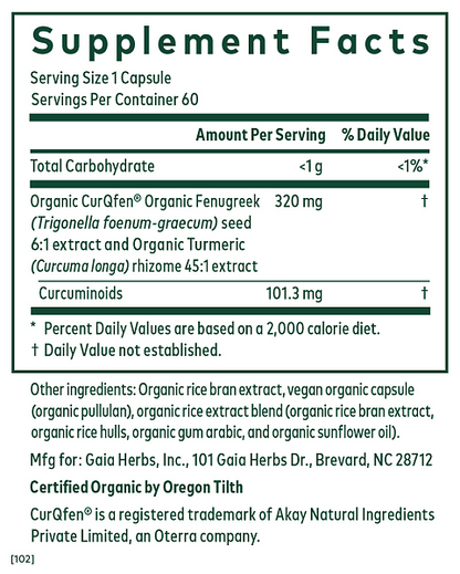 Turmeric Fenugreek Complex, 60ct - Image 2