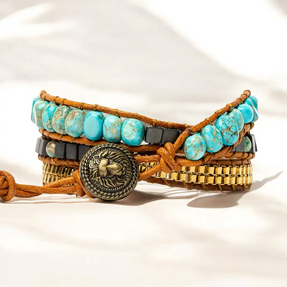 Turquoise Calming Energy Wrap Bracelet - Image 4