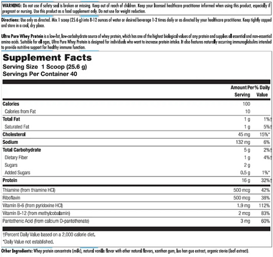 Ultra Pure Whey Protein Vanilla - Image 2