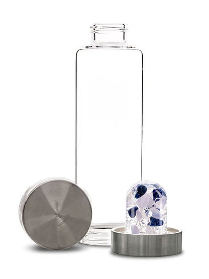 Via Balance Glass Gemstone Infusion Water Bottle - Image 2