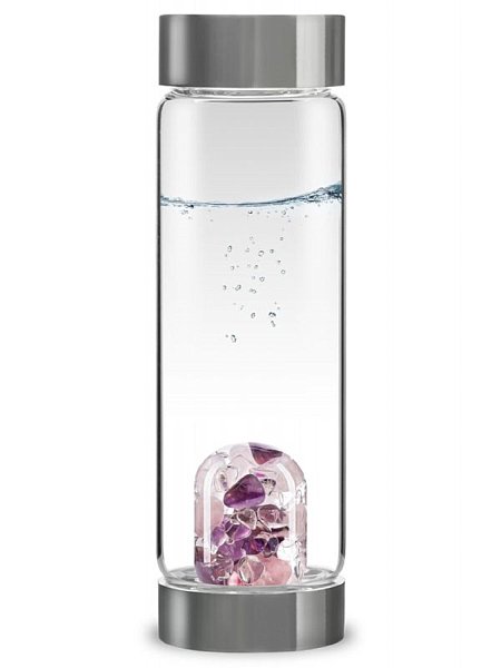 Via Wellness Gemstone Water Bottle