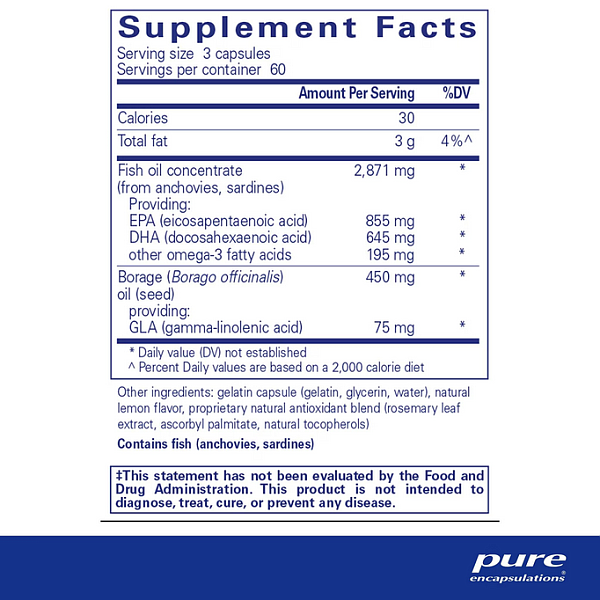 VisionPro EPA/DHA/GLA, 180 capsules - Image 2
