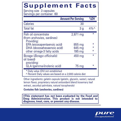 VisionPro EPA/DHA/GLA, 180 capsules - Image 2