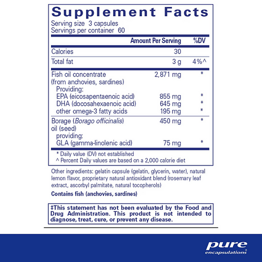 VisionPro EPA/DHA/GLA, 180 capsules - Image 2