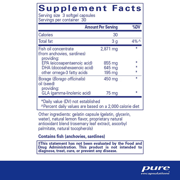 VisionPro EPA/DHA/GLA, 90 capsules - Image 2