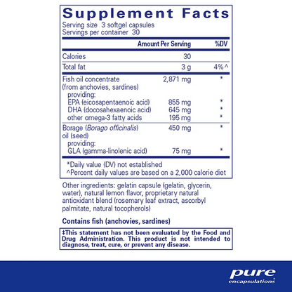 VisionPro EPA/DHA/GLA, 90 capsules - Image 2