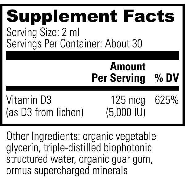 Vitamin D3, 2oz - Image 2