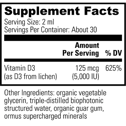 Vitamin D3, 2oz - Image 2