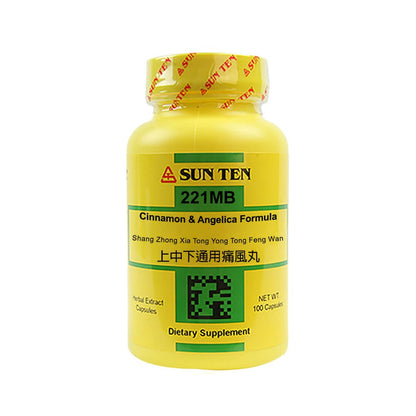 Sun Ten Cinnamon & Angelica Formula 221MB  - 100 Capsules