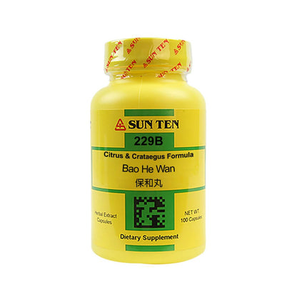 Sun Ten Citrus & Crataegus Formula 229B  - 100 Capsules