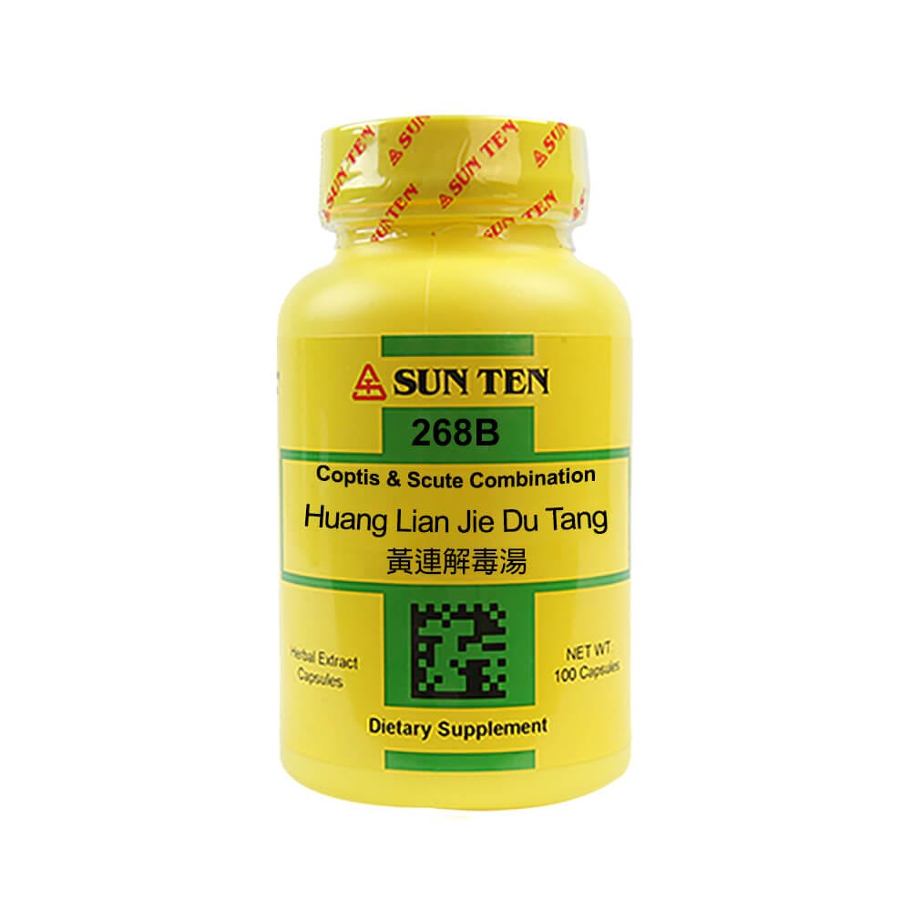 Sun Ten Coptis & Scute Combination 268B  - 100 Capsules