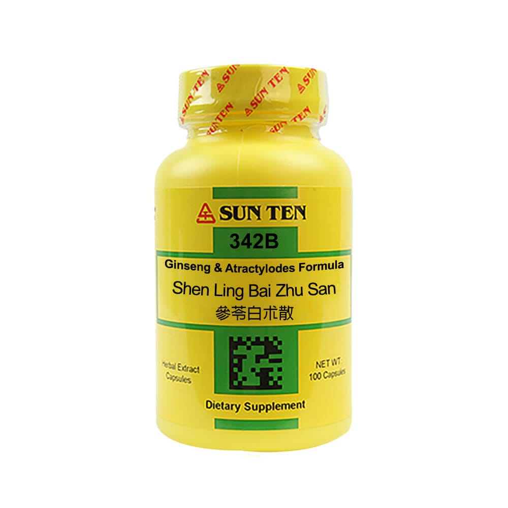 Sun Ten Ginseng & Atractylodes Formula 342B  - 100 Capsules