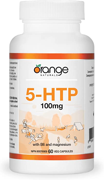 Orange Naturals - 5-HTP 100mg with B6 and mag, 60 v-caps