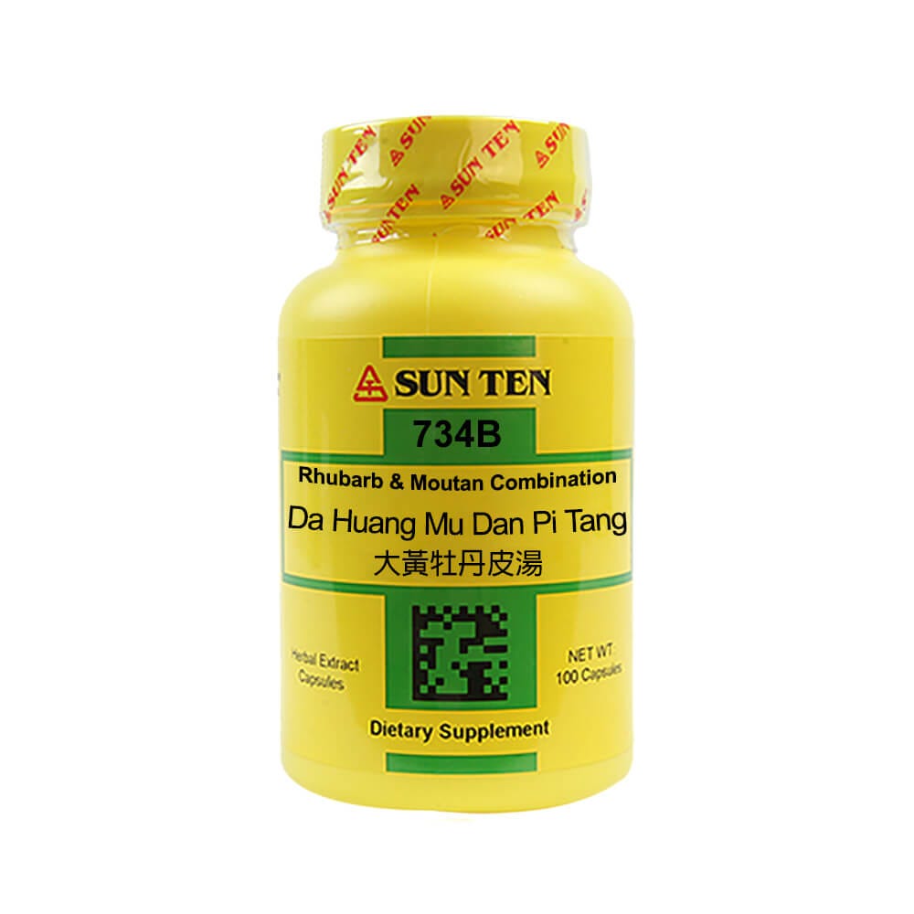 Sun Ten Rhubarb & Moutan Combination 734B  - 100 Capsules