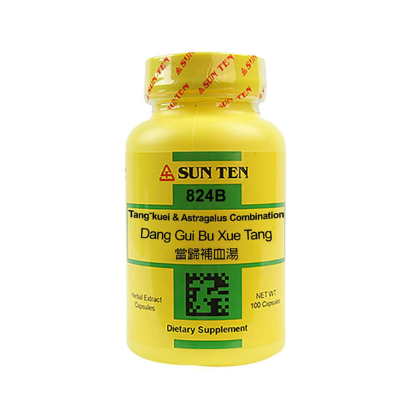 Sun Ten Tang-kuei & Astragalus Combination 824B  - 100 Capsules
