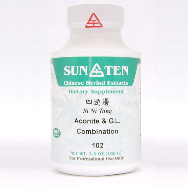 Sun Ten Aconite -  Ginger & Licorice Combination 102 Granules - 100g