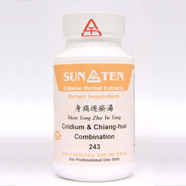 Sun Ten Cnidium & Chiang-huo Combination 243B  - 100 Capsules