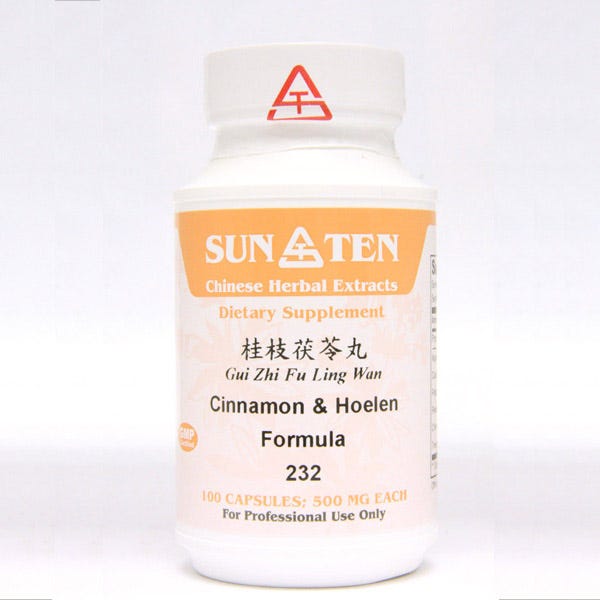 Sun Ten Cinnamon & Hoelen Formula 232B  - 100 Capsules