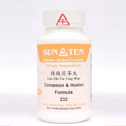 Sun Ten Cinnamon & Hoelen Formula 232B  - 100 Capsules