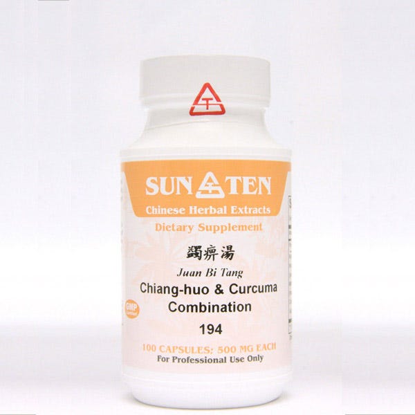 Sun Ten Chiang-huo & Curcuma Combination 194B  - 100 Capsules