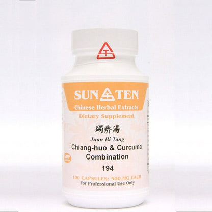 Sun Ten Chiang-huo & Curcuma Combination 194B  - 100 Capsules