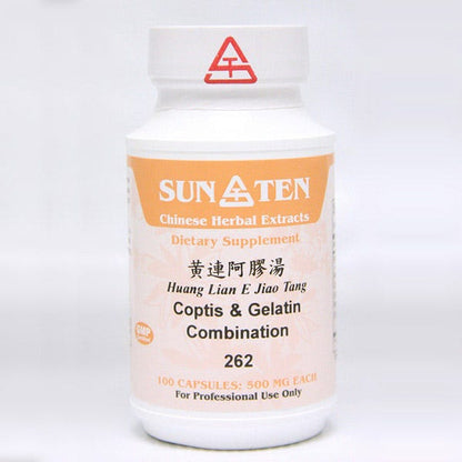 Sun Ten Coptis & Gelatin Combination 262B  - 100 Capsules