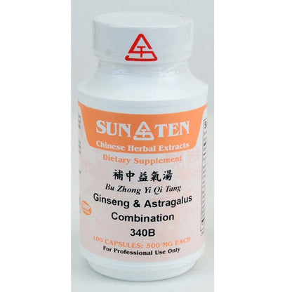 Sun Ten Ginseng & Astragalus Combination 340B  - 100 Capsules