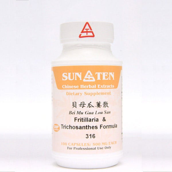 Sun Ten Fritillaria & Trichosanthes Formula 316B  - 100 Capsules