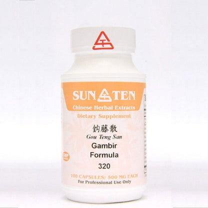 Sun Ten Gambir Formula 320B  - 100 Capsules