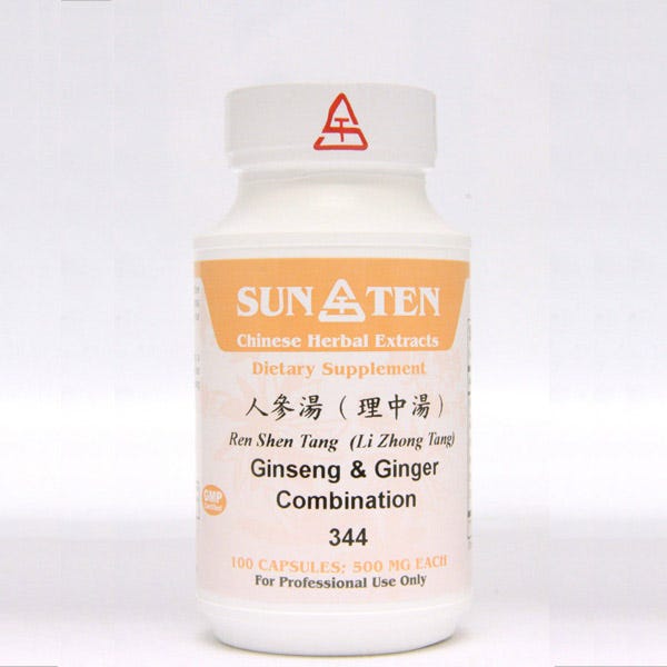 Sun Ten Ginseng & Ginger Combination 344B  - 100 Capsules