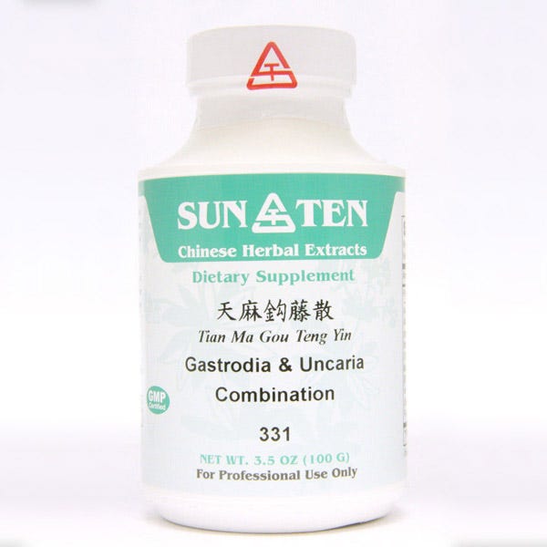 Sun Ten Gastrodia & Uncaria Combination 331 Granules - 100g