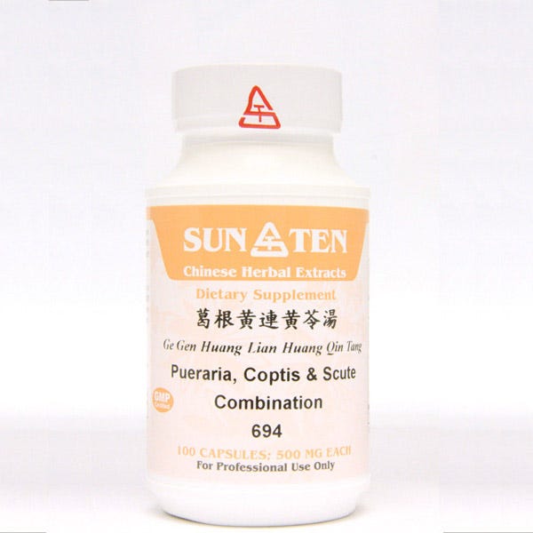 Sun Ten Pueraria -  Coptis & Scute Combination 694B  - 100 Capsules