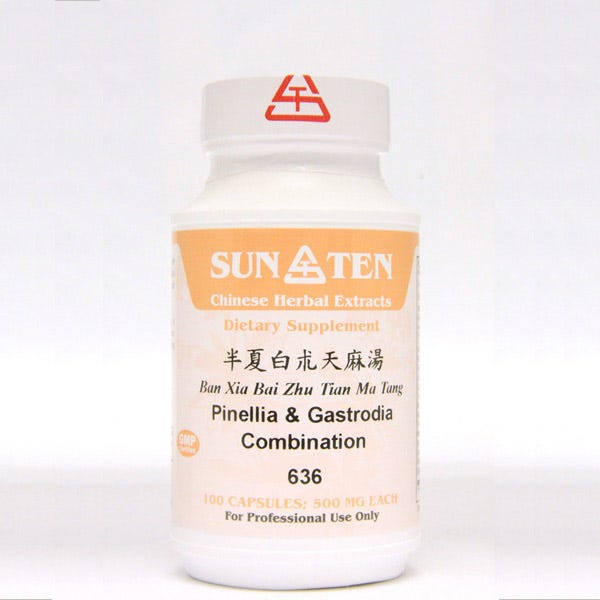 Sun Ten Pinellia & Gastrodia Combination 636B  - 100 Capsules