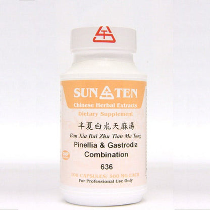 Sun Ten Pinellia & Gastrodia Combination 636B  - 100 Capsules