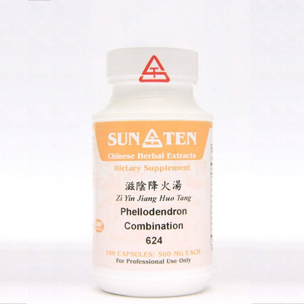 Sun Ten Phellodendron Combination 624B  - 100 Capsules