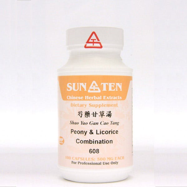 Sun Ten Peony & Licorice Combination 608B  - 100 Capsules