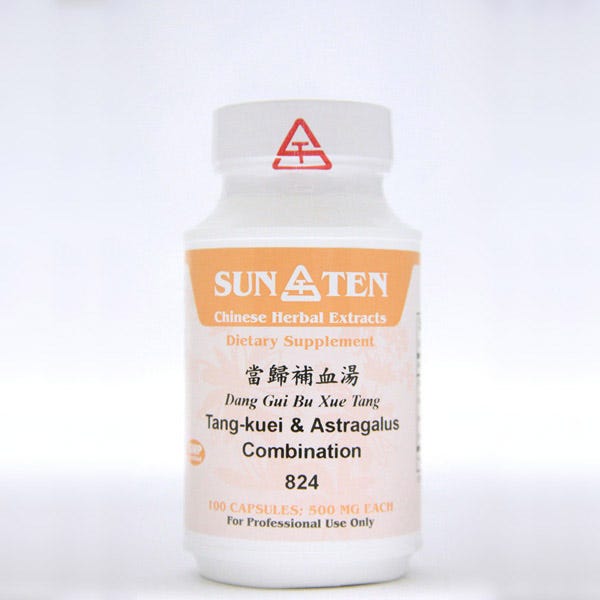 Sun Ten Tang-kuei & Astragalus Combination 824B  - 100 Capsules