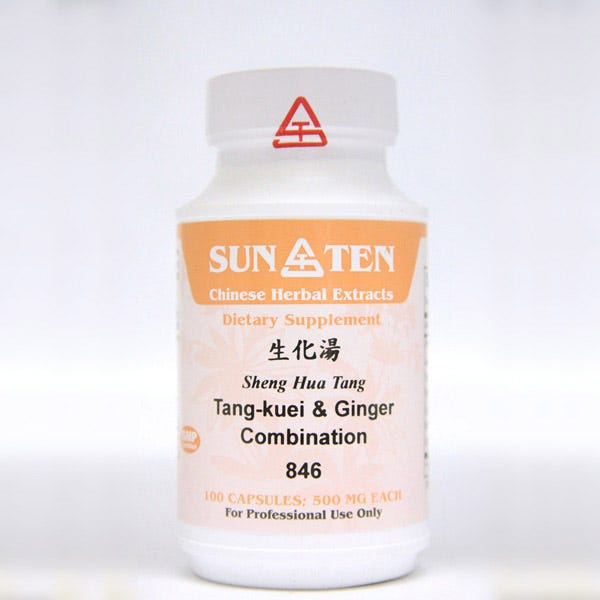 Sun Ten Tang-kuei & Ginger Combination 846B  - 100 Capsules