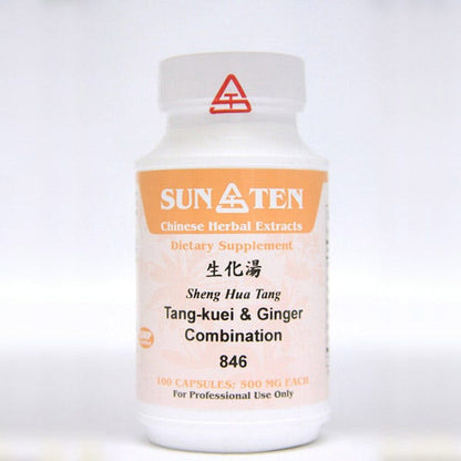 Sun Ten Tang-kuei & Ginger Combination 846B  - 100 Capsules