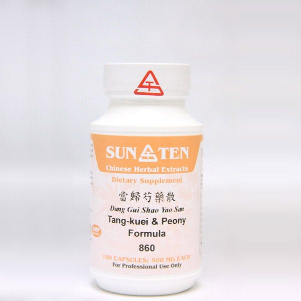 Sun Ten Tang-kuei & Peony Formula 860B  - 100 Capsules